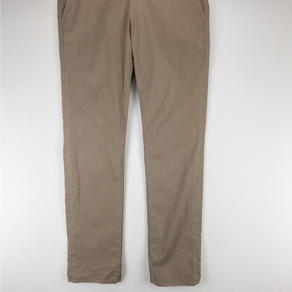 AG Slim Fit Chino Pants 33x33 Beige Stretch Lux Line Twill by Goldschmied - Picture 4 of 12